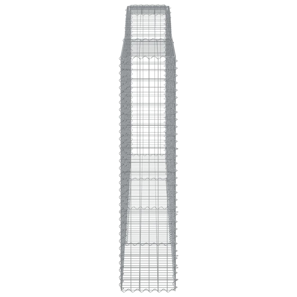 Coșuri gabion arcuite, 10 buc 400x50x200/220cm, fier galvanizat GartenMobel Dekor