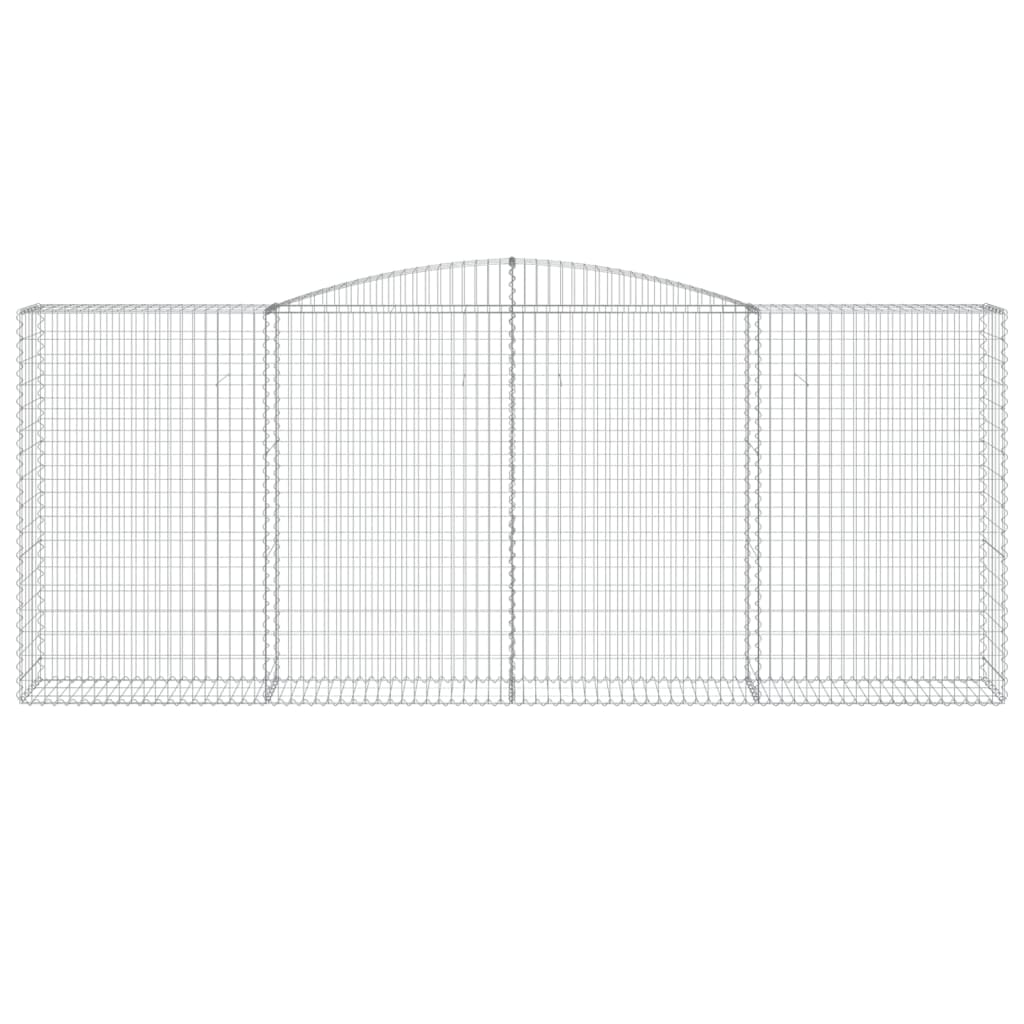 Coșuri gabion arcuite, 20 buc, 400x50x160/180cm fier galvanizat GartenMobel Dekor