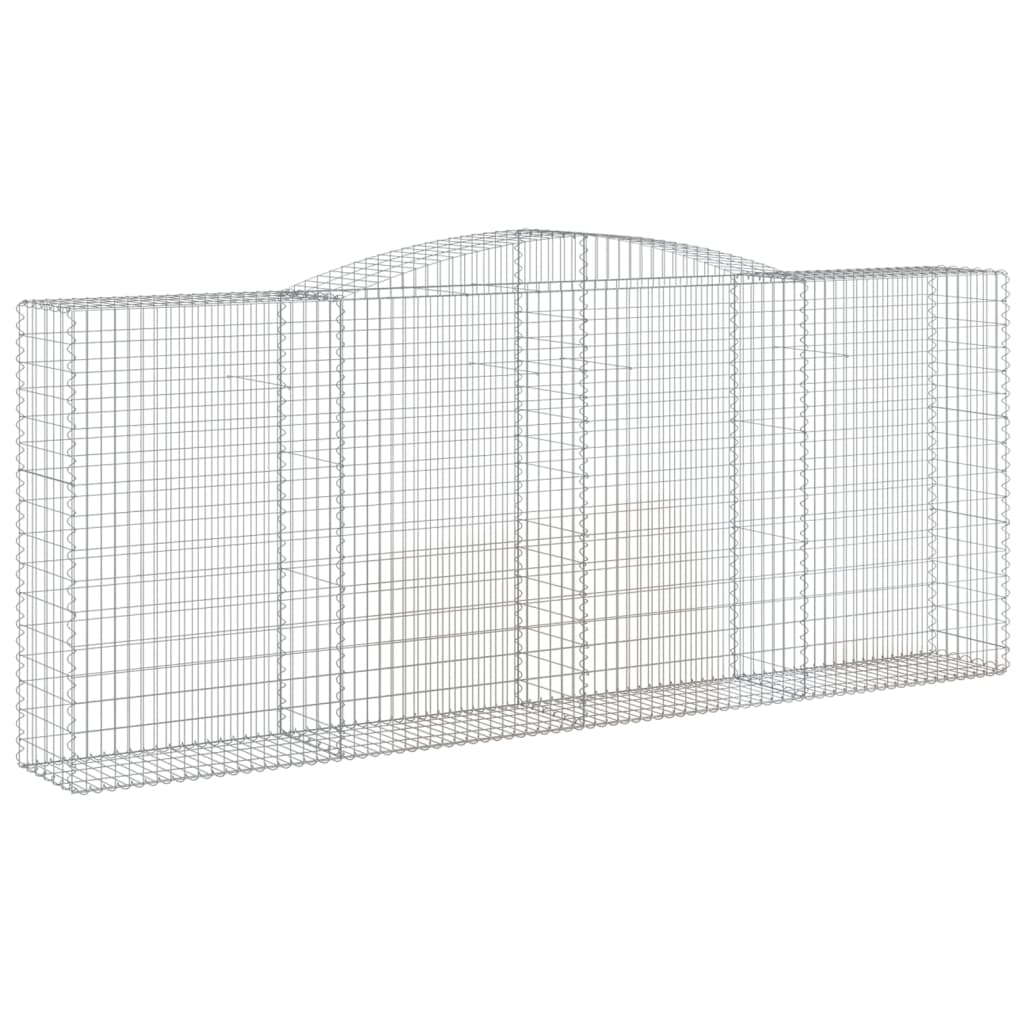 Coșuri gabion arcuite, 20 buc, 400x50x160/180cm fier galvanizat GartenMobel Dekor