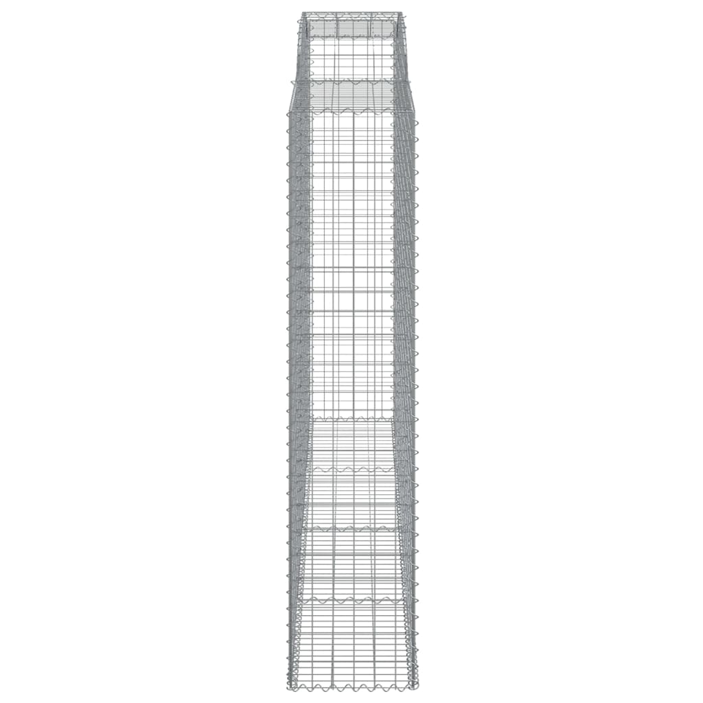 Coșuri gabion arcuite, 4 buc, 300x50x220/240cm, fier galvanizat GartenMobel Dekor