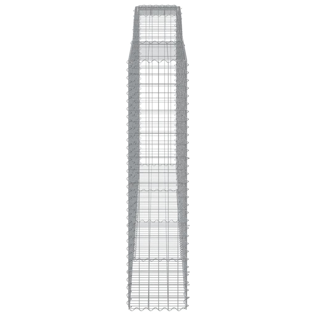 Coșuri gabion arcuite, 4 buc 400x50x200/220 cm, fier galvanizat GartenMobel Dekor