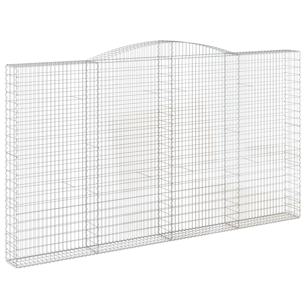 Coșuri gabion arcuite, 6 buc, 400x30x220/240cm, fier galvanizat GartenMobel Dekor