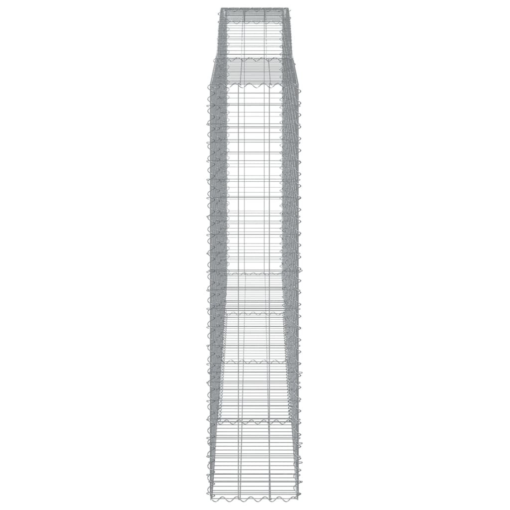 Coșuri gabion arcuite, 8 buc, 400x50x220/240cm, fier galvanizat GartenMobel Dekor