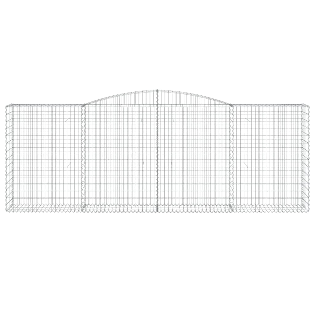 Coșuri gabion arcuite 10 buc, 400x50x140/160cm, fier galvanizat GartenMobel Dekor