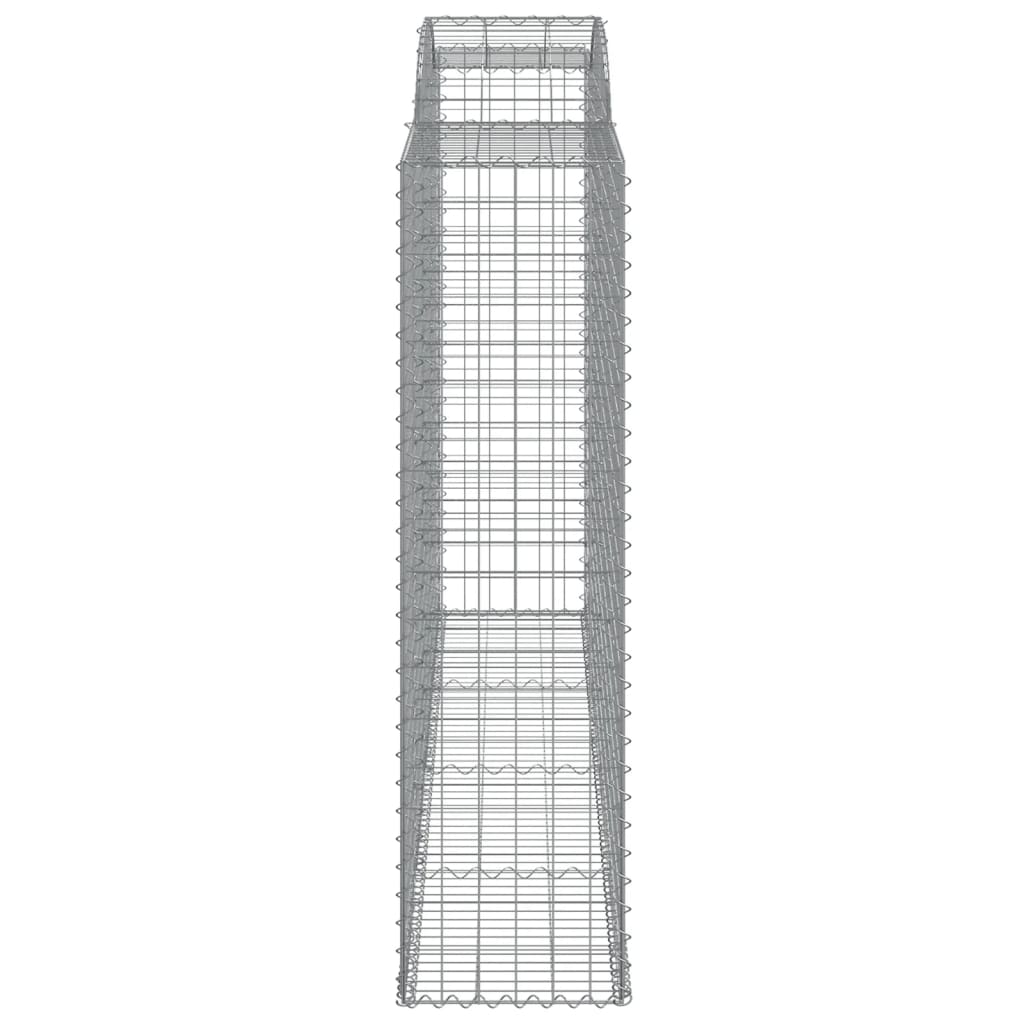 Coșuri gabion arcuite 2 buc, 300x50x180/200 cm, fier galvanizat GartenMobel Dekor