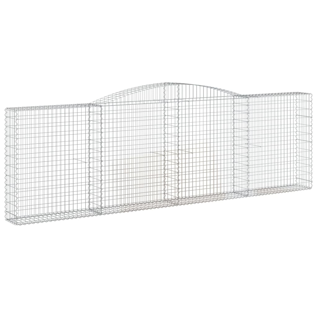Coșuri gabion arcuite 20 buc. 400x30x120/140cm fier galvanizat GartenMobel Dekor