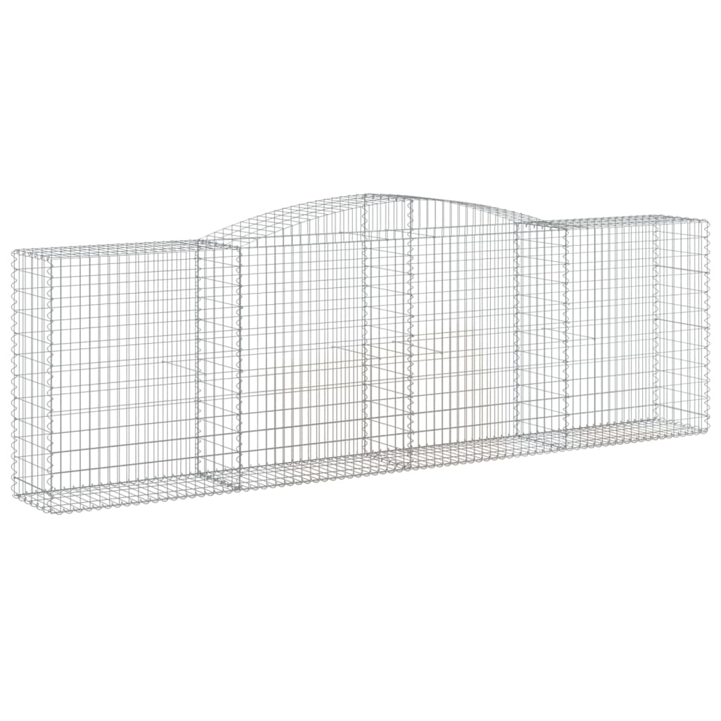 Coșuri gabion arcuite 20 buc, 400x50x120/140cm, fier galvanizat GartenMobel Dekor