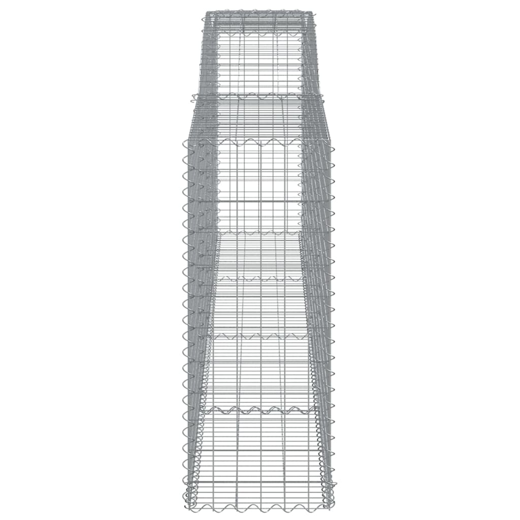 Coșuri gabion arcuite 20 buc, 400x50x120/140cm, fier galvanizat GartenMobel Dekor