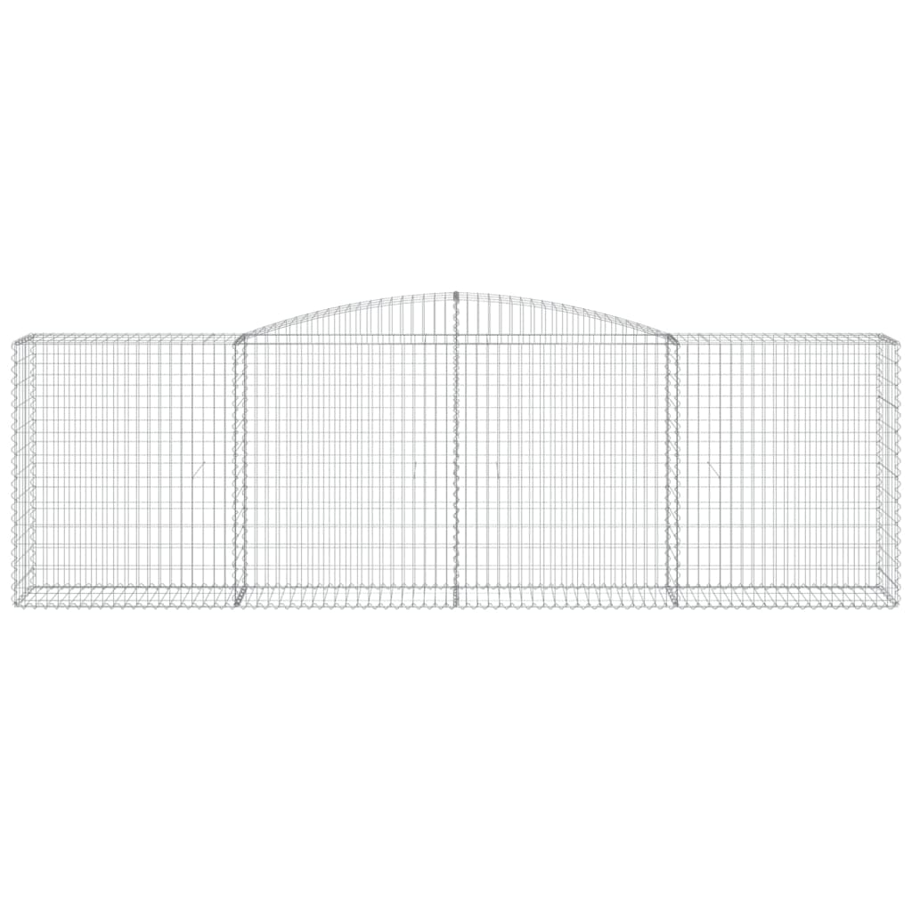 Coșuri gabion arcuite 20 buc, 400x50x120/140cm, fier galvanizat GartenMobel Dekor