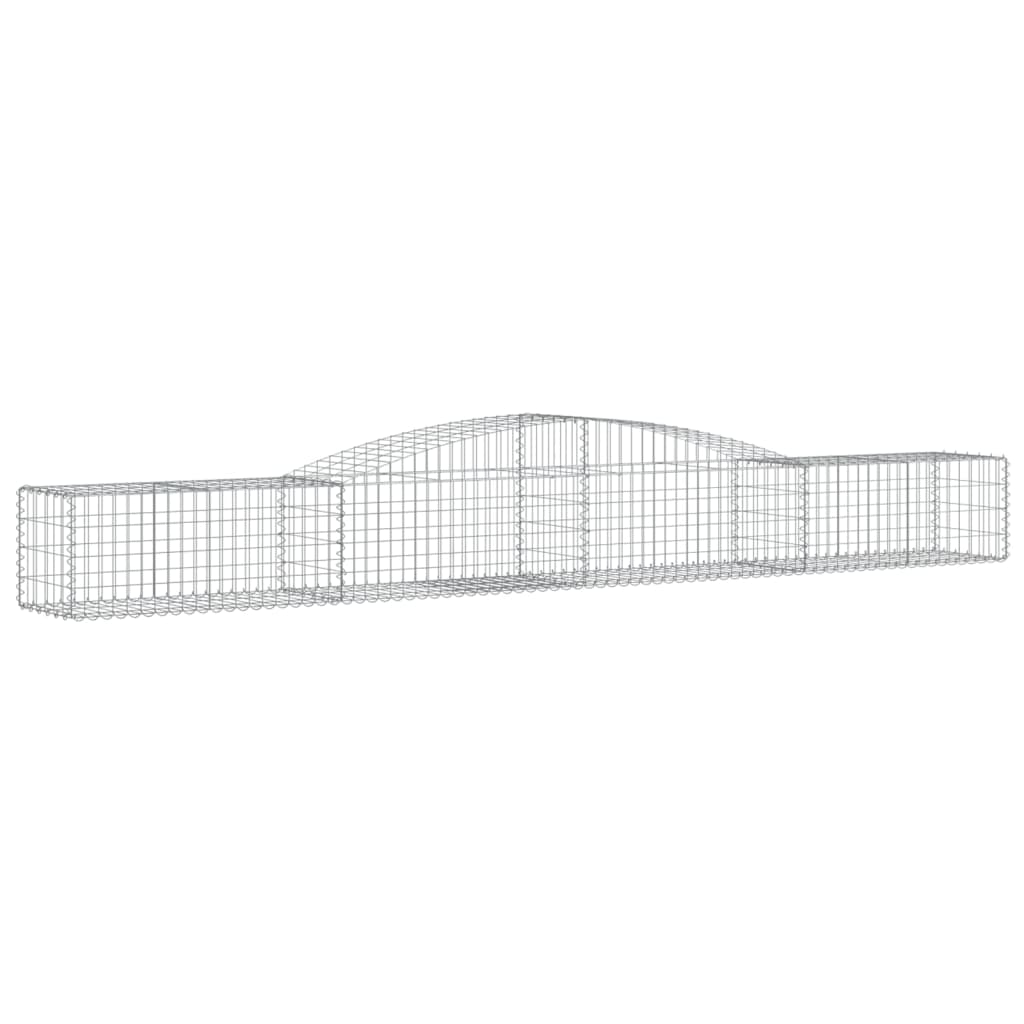 Coșuri gabion arcuite 20 buc, 400x50x40/60 cm, fier galvanizat GartenMobel Dekor