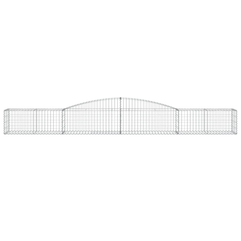 Coșuri gabion arcuite 20 buc, 400x50x40/60 cm, fier galvanizat GartenMobel Dekor