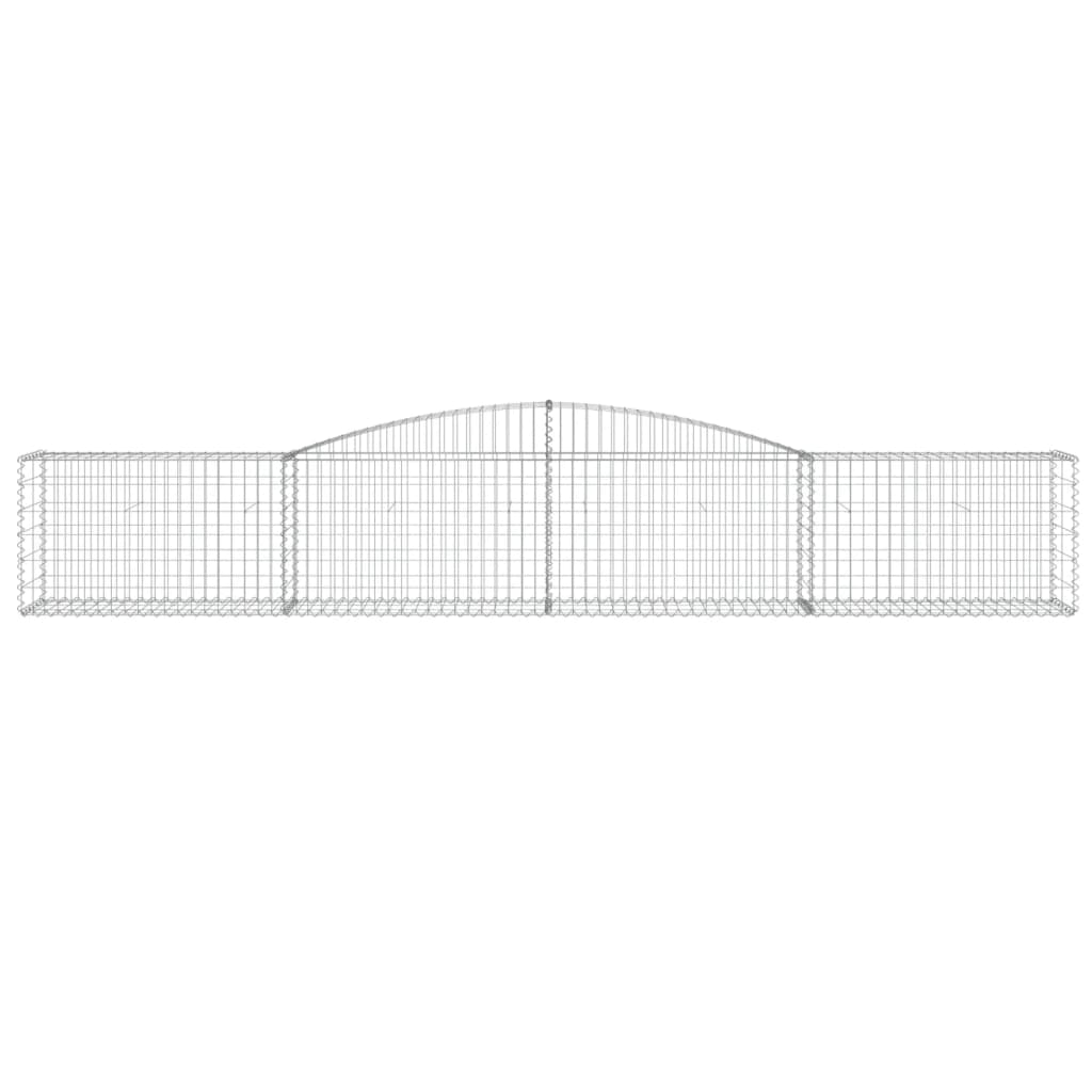 Coșuri gabion arcuite 20 buc, 400x50x60/80 cm, fier galvanizat GartenMobel Dekor