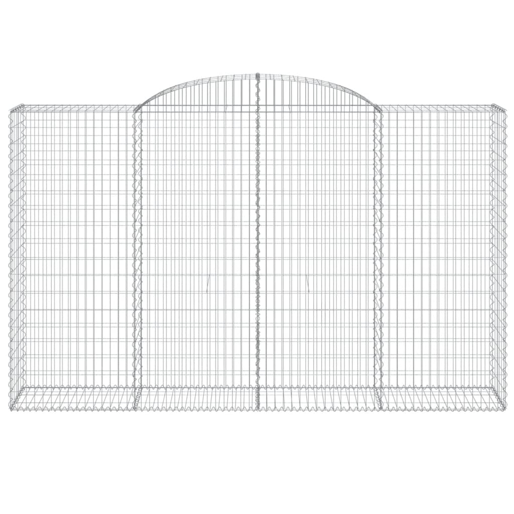 Coșuri gabion arcuite 4 buc, 300x50x180/200 cm, fier galvanizat GartenMobel Dekor