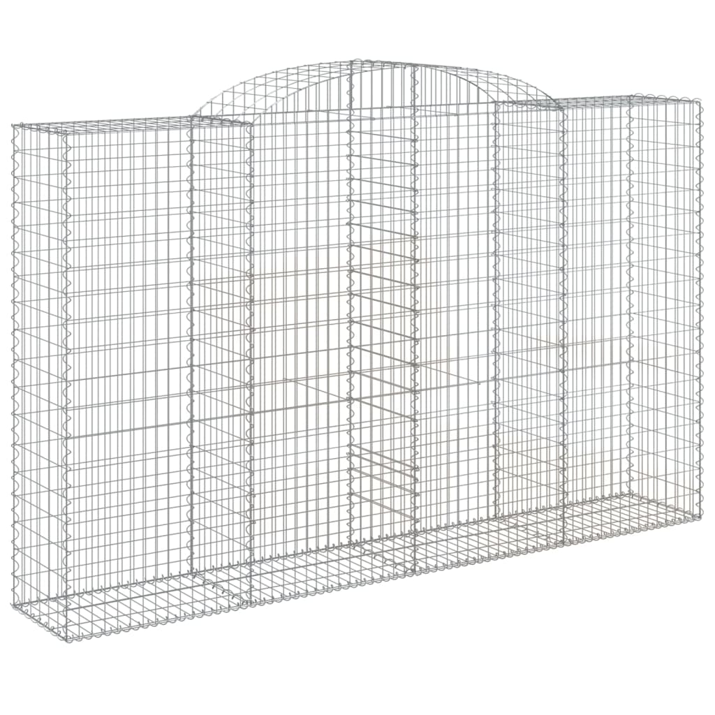 Coșuri gabion arcuite 4 buc, 300x50x180/200 cm, fier galvanizat GartenMobel Dekor