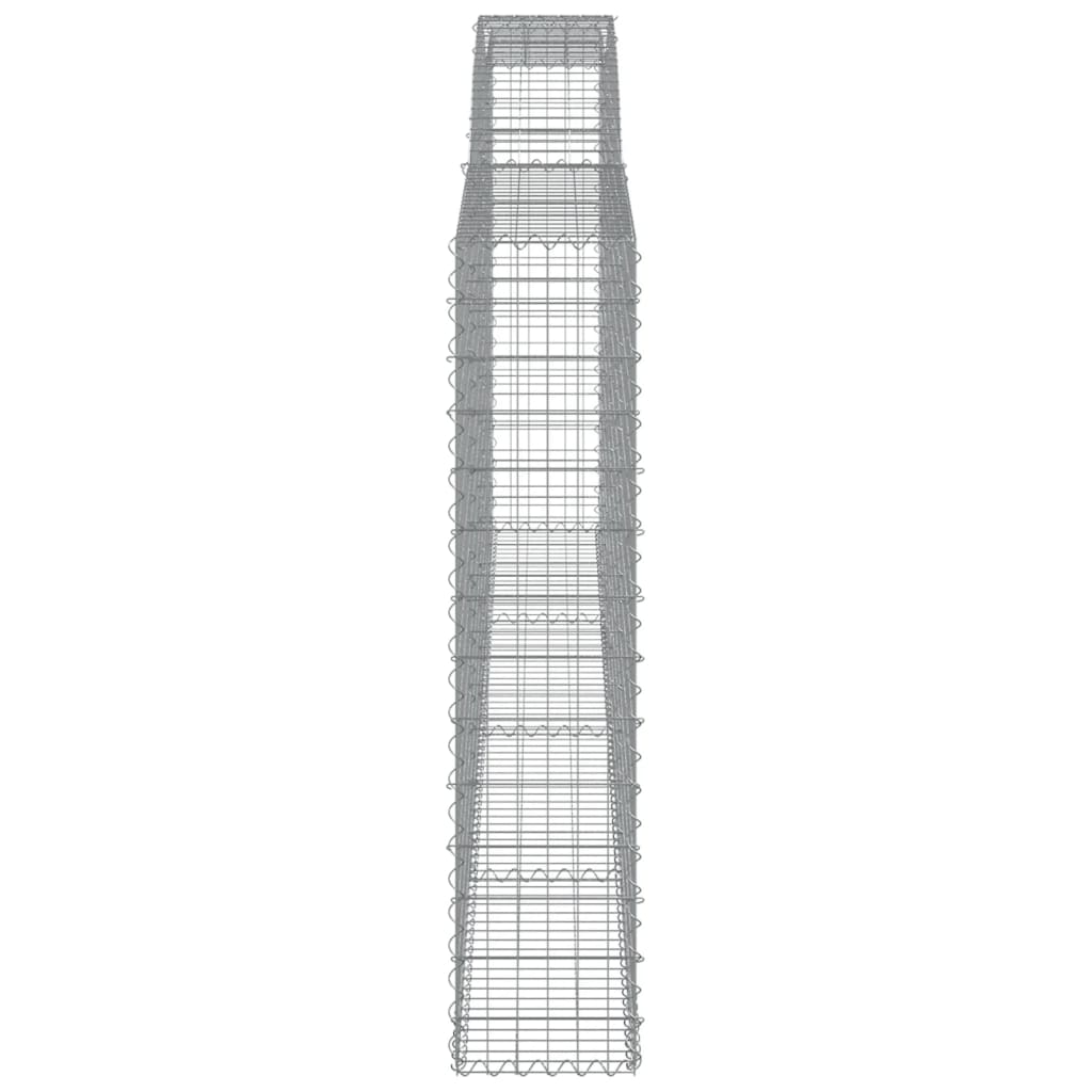 Coșuri gabion arcuite 4 buc, 400x30x140/160 cm, fier galvanizat GartenMobel Dekor
