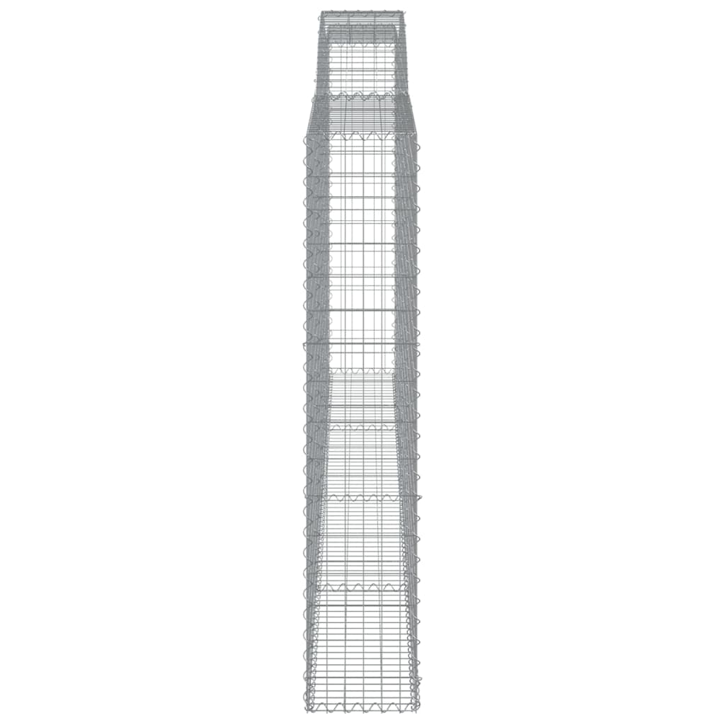Coșuri gabion arcuite 4 buc. 400x30x160/180 cm fier galvanizat GartenMobel Dekor