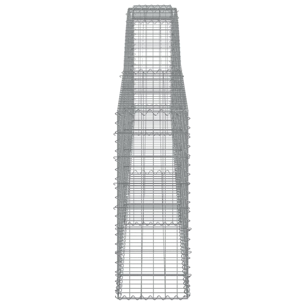 Coșuri gabion arcuite 4 buc, 400x30x80/100 cm, fier galvanizat GartenMobel Dekor