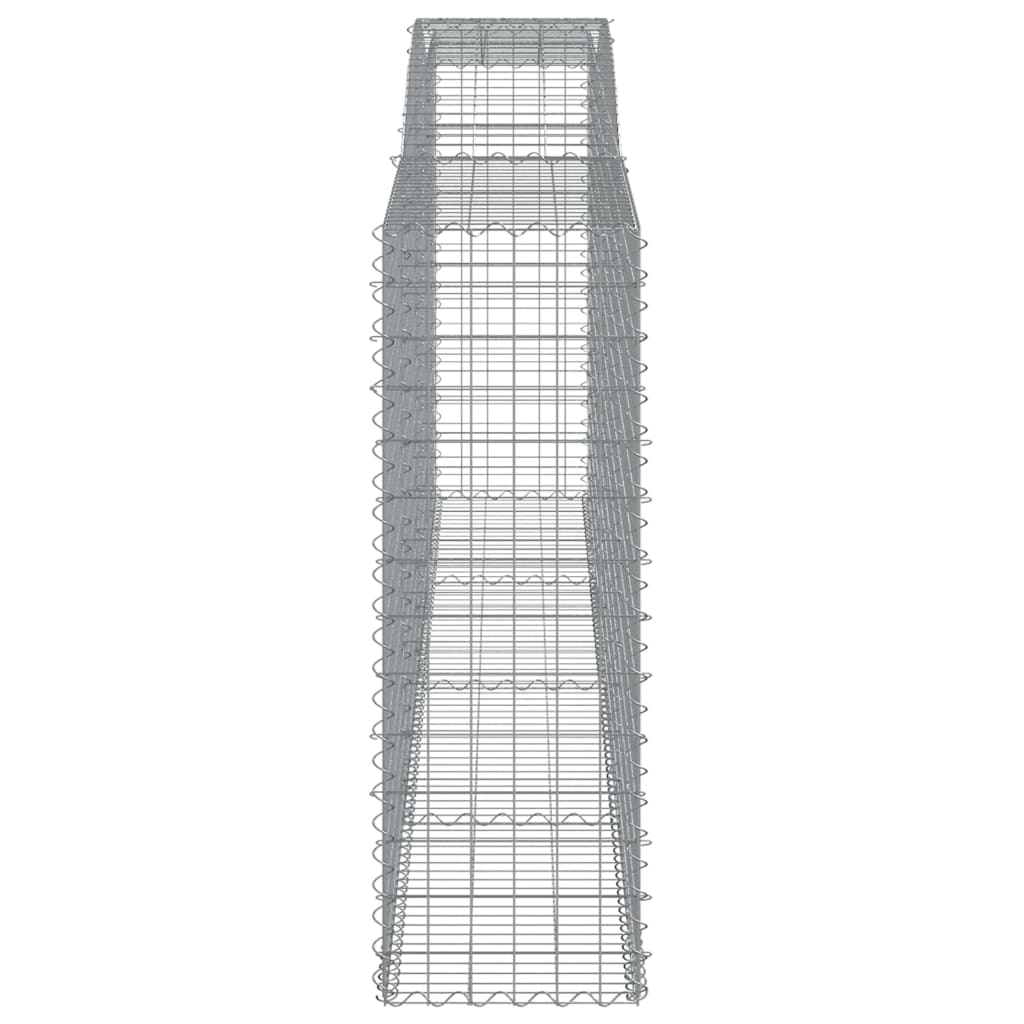 Coșuri gabion arcuite 4 buc, 400x50x140/160 cm, fier galvanizat GartenMobel Dekor