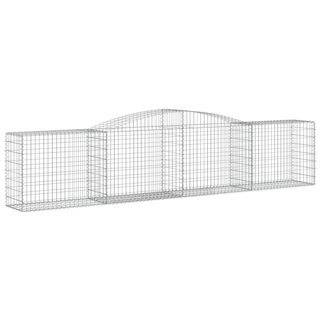 Coșuri gabion arcuite 4 buc, 400x50x80/100 cm, fier galvanizat GartenMobel Dekor