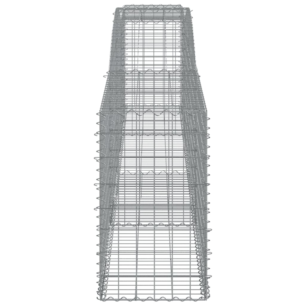 Coșuri gabion arcuite 4 buc, 400x50x80/100 cm, fier galvanizat GartenMobel Dekor