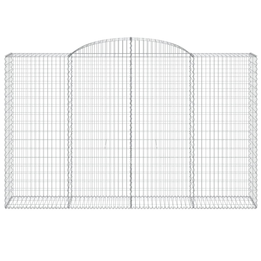 Coșuri gabion arcuite 6 buc, 300x50x180/200 cm, fier galvanizat GartenMobel Dekor