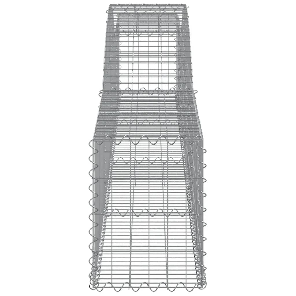 Coșuri gabion arcuite 6 buc, 400x30x40/60 cm, fier galvanizat GartenMobel Dekor