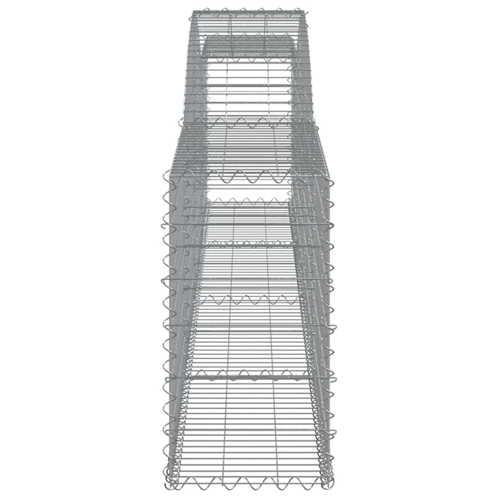 Coșuri gabion arcuite 6 buc, 400x30x60/80 cm, fier galvanizat GartenMobel Dekor
