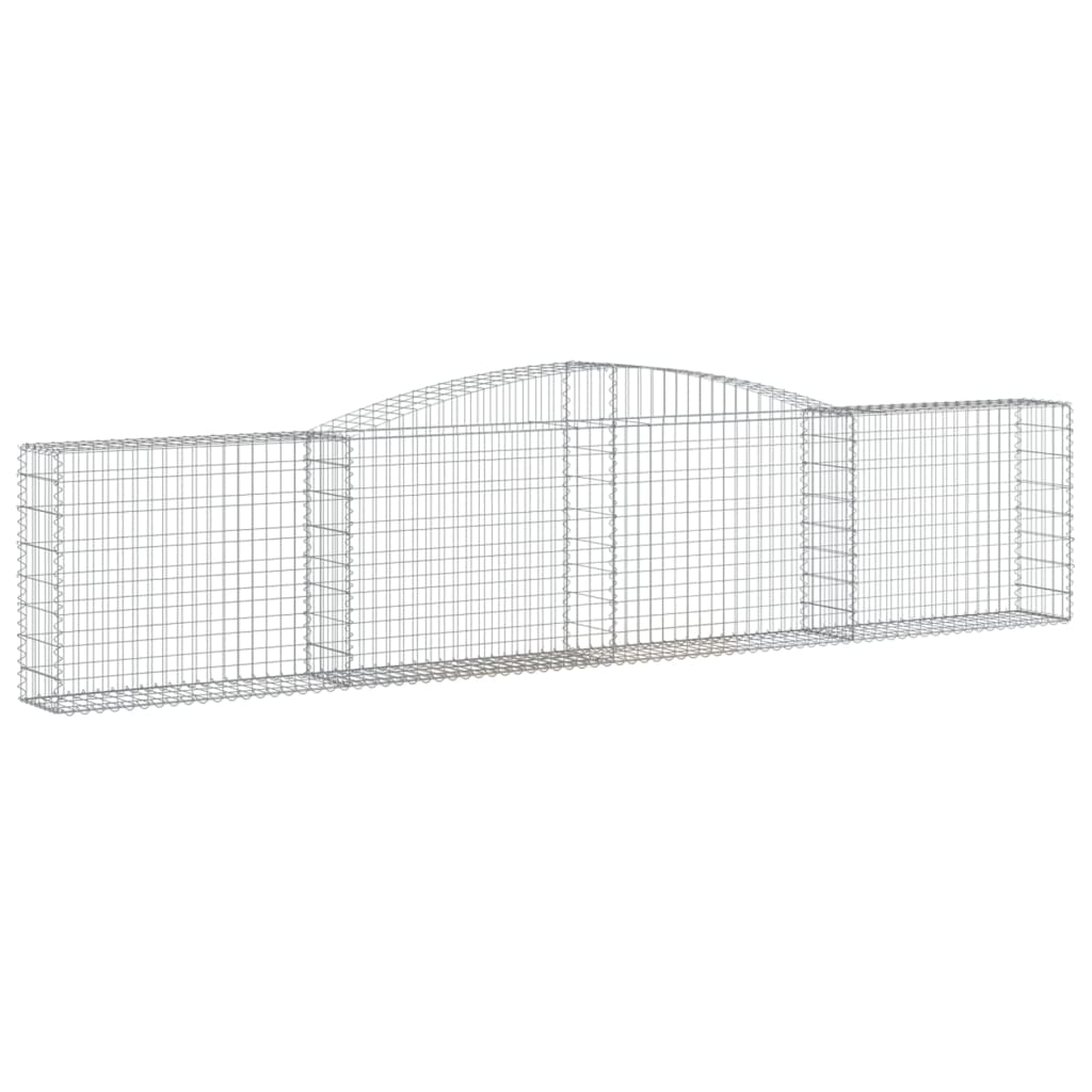 Coșuri gabion arcuite 6 buc, 400x30x80/100 cm, fier galvanizat GartenMobel Dekor