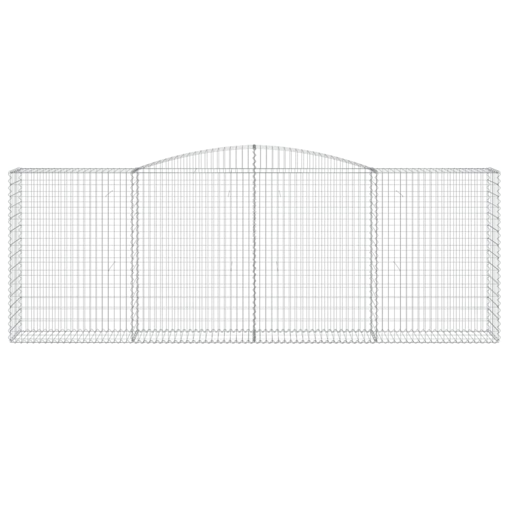 Coșuri gabion arcuite 6 buc, 400x50x140/160 cm, fier galvanizat GartenMobel Dekor