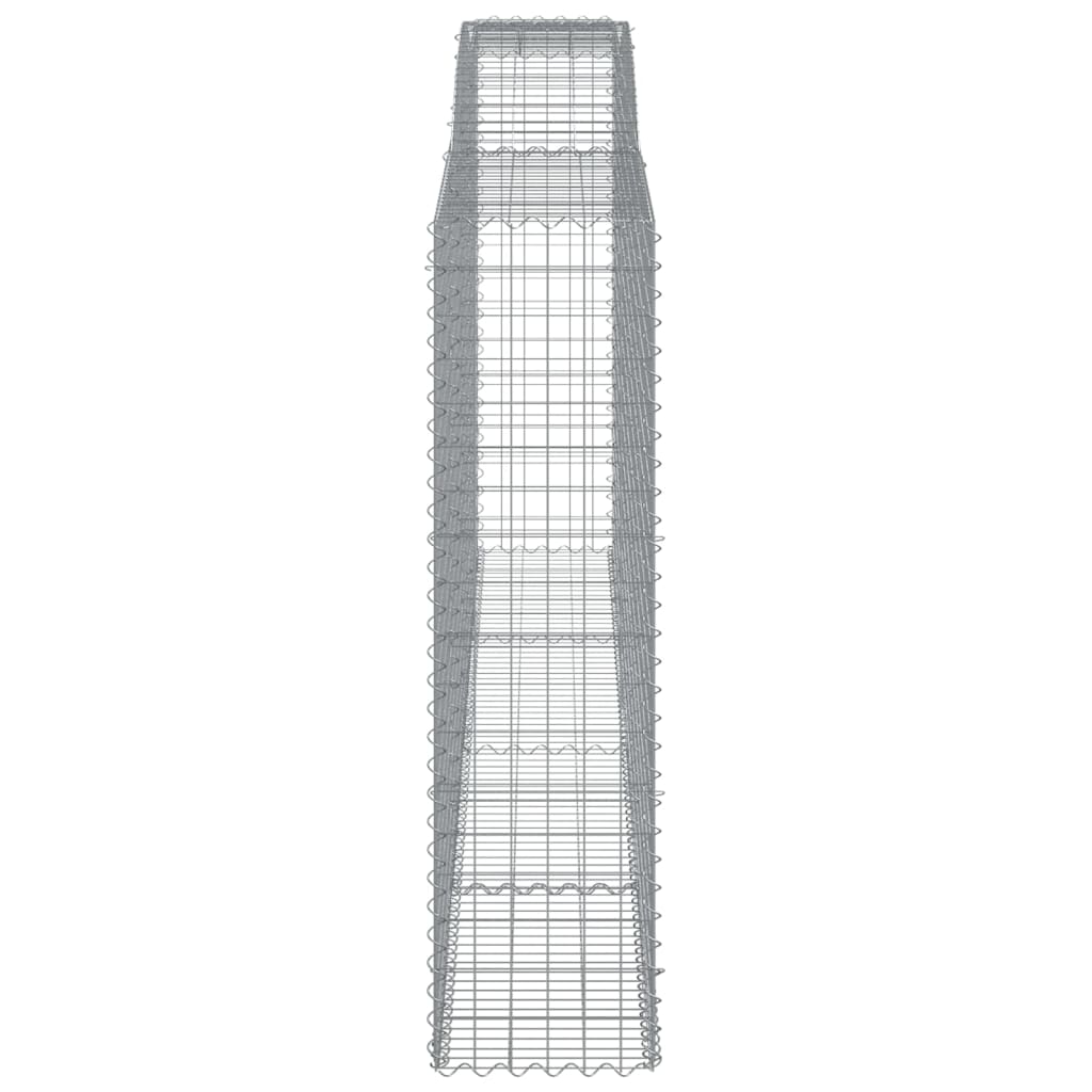 Coșuri gabion arcuite 6 buc, 400x50x180/200 cm, fier galvanizat GartenMobel Dekor