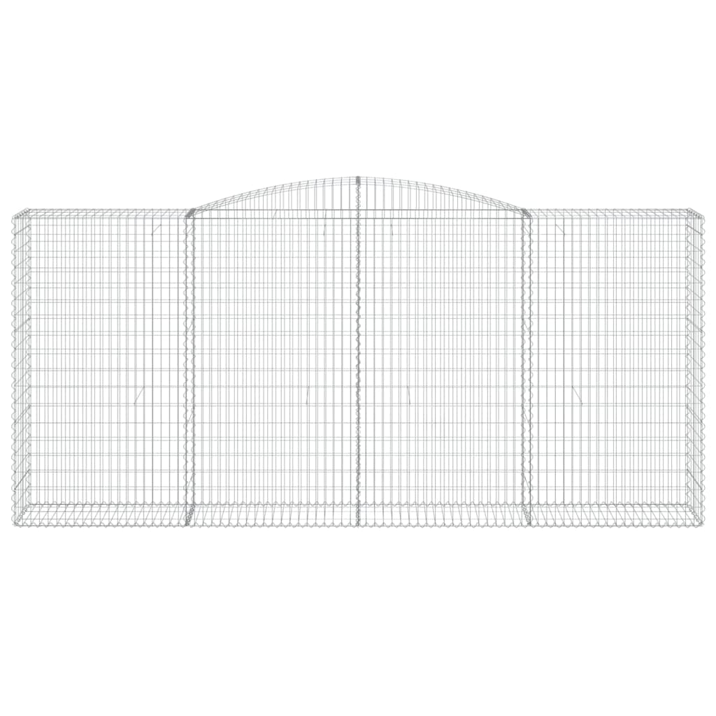 Coșuri gabion arcuite 6 buc, 400x50x180/200 cm, fier galvanizat GartenMobel Dekor