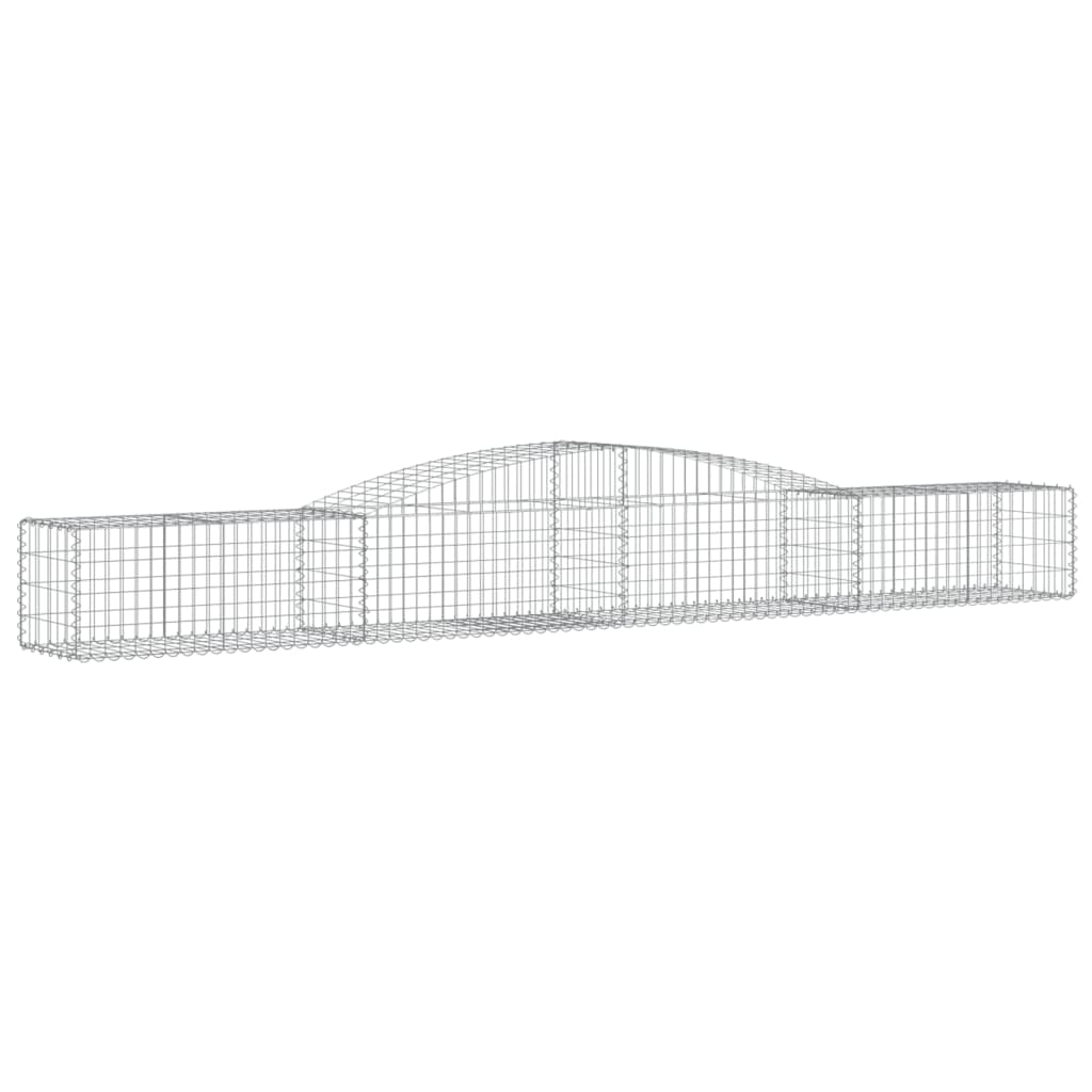 Coșuri gabion arcuite 6 buc, 400x50x40/60 cm, fier galvanizat GartenMobel Dekor