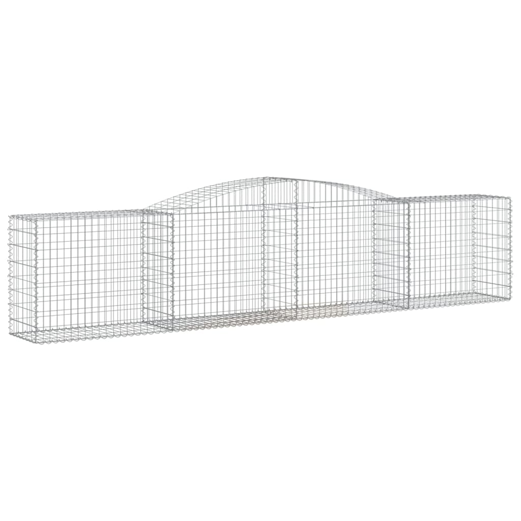 Coșuri gabion arcuite 6 buc, 400x50x80/100 cm, fier galvanizat GartenMobel Dekor