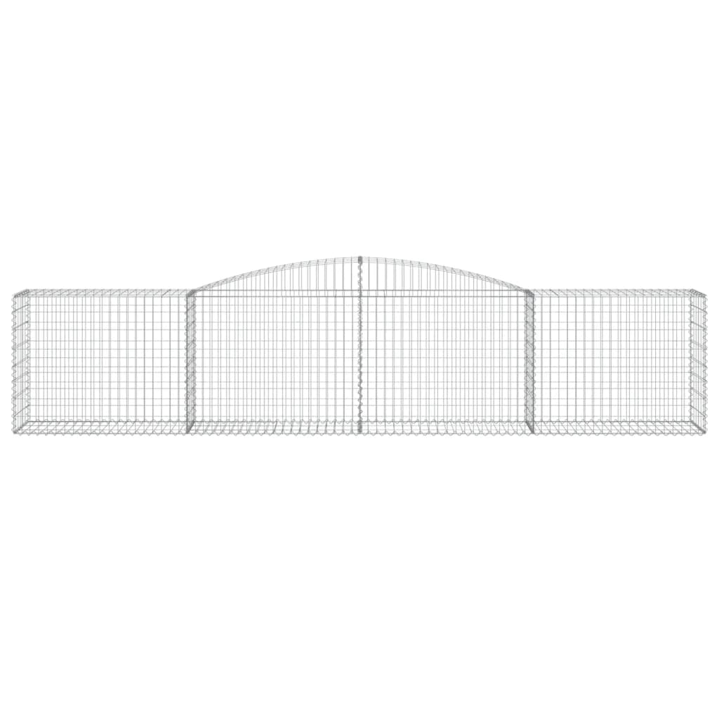 Coșuri gabion arcuite 6 buc, 400x50x80/100 cm, fier galvanizat GartenMobel Dekor