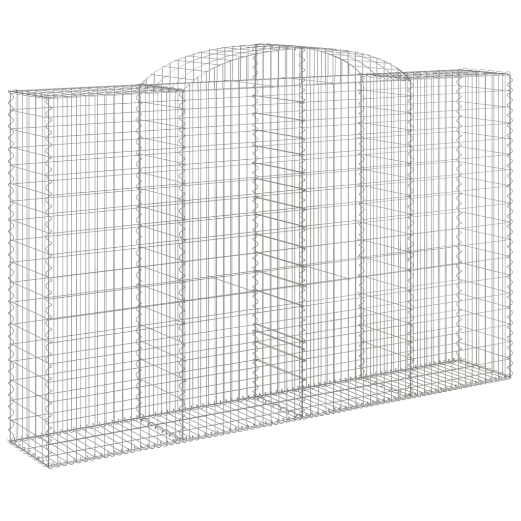 Coșuri gabion arcuite 8 buc, 300x50x180/200 cm, fier galvanizat GartenMobel Dekor