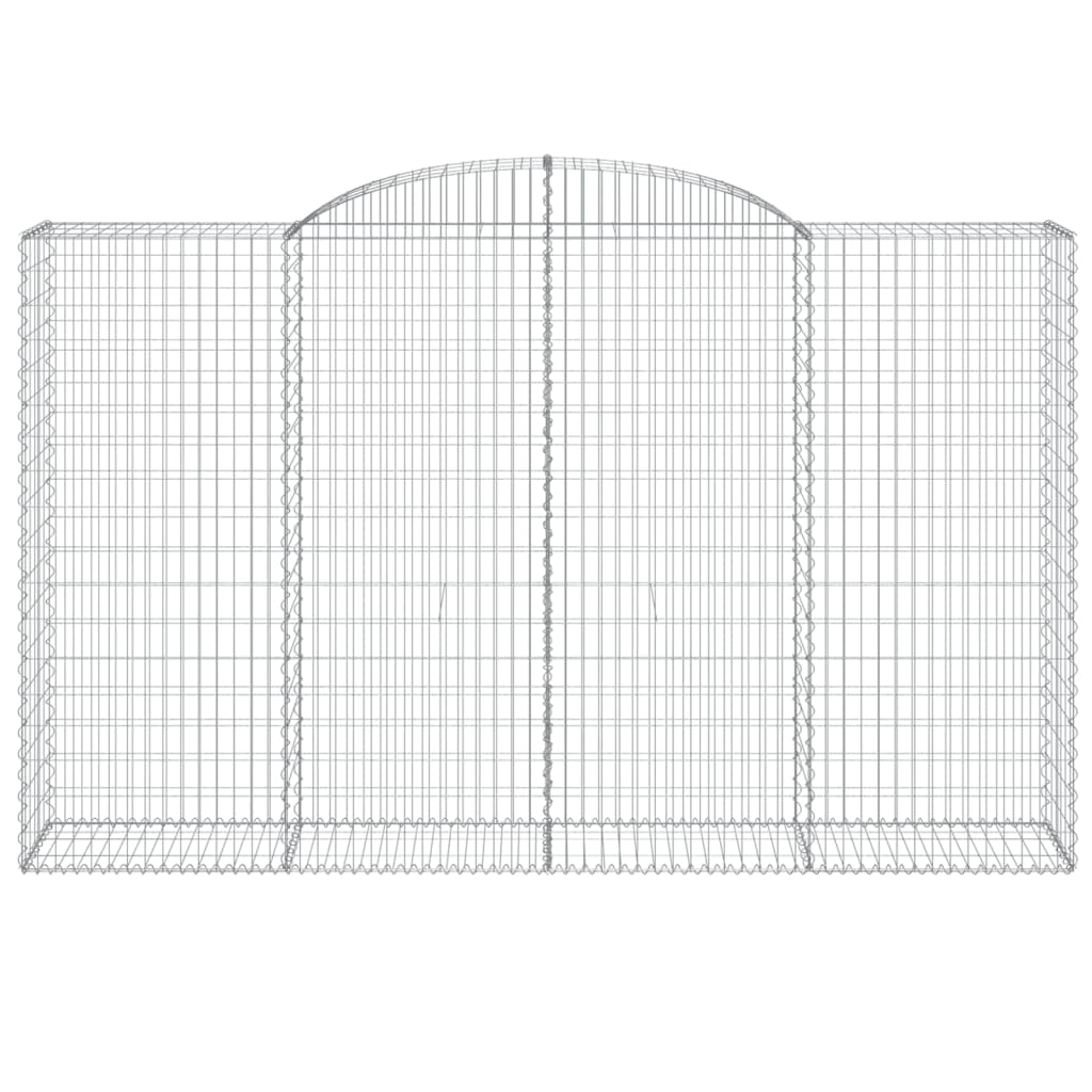 Coșuri gabion arcuite 8 buc, 300x50x180/200 cm, fier galvanizat GartenMobel Dekor
