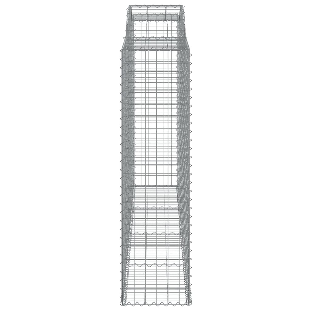Coșuri gabion arcuite 8 buc, 300x50x180/200 cm, fier galvanizat GartenMobel Dekor