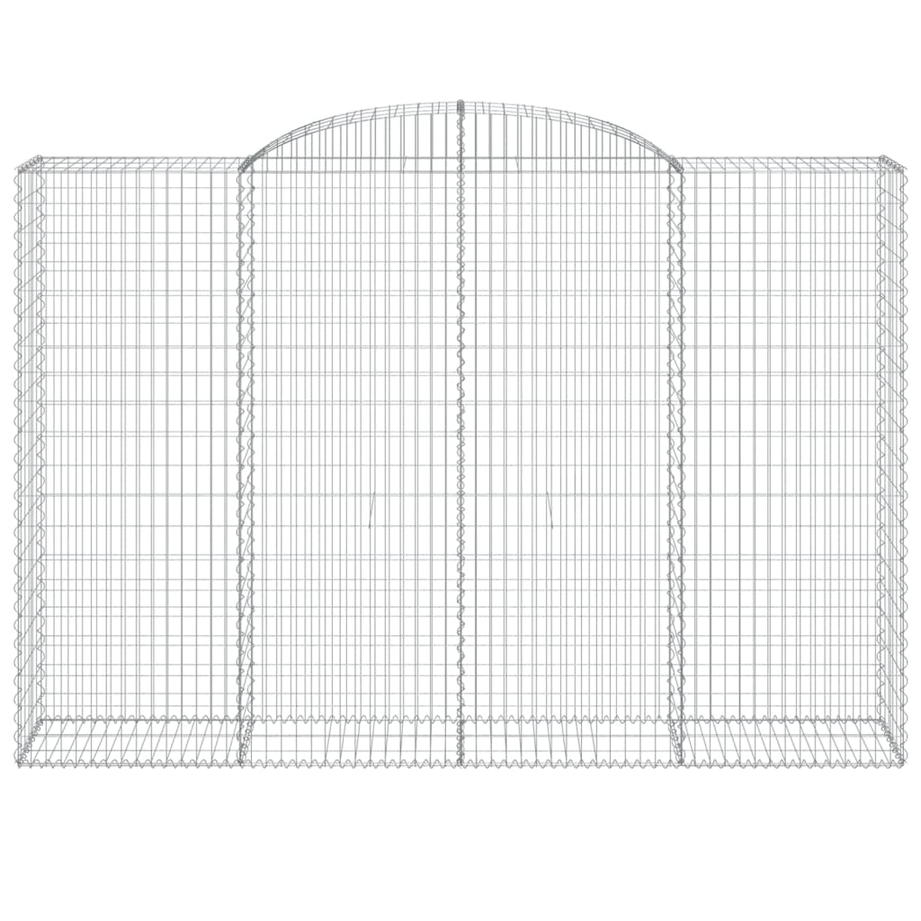 Coșuri gabion arcuite 8 buc. 300x50x200/220 cm fier galvanizat GartenMobel Dekor