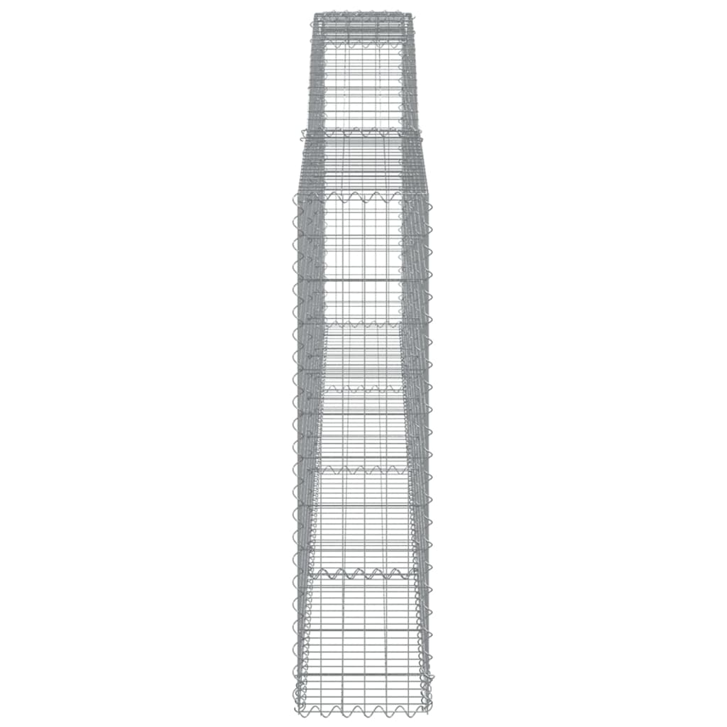 Coșuri gabion arcuite 8 buc. 400x30x120/140 cm fier galvanizat GartenMobel Dekor