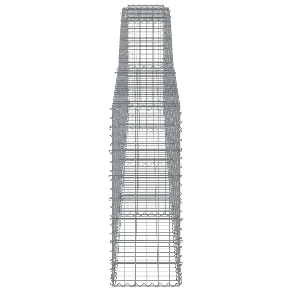 Coșuri gabion arcuite 8 buc, 400x30x80/100 cm, fier galvanizat GartenMobel Dekor
