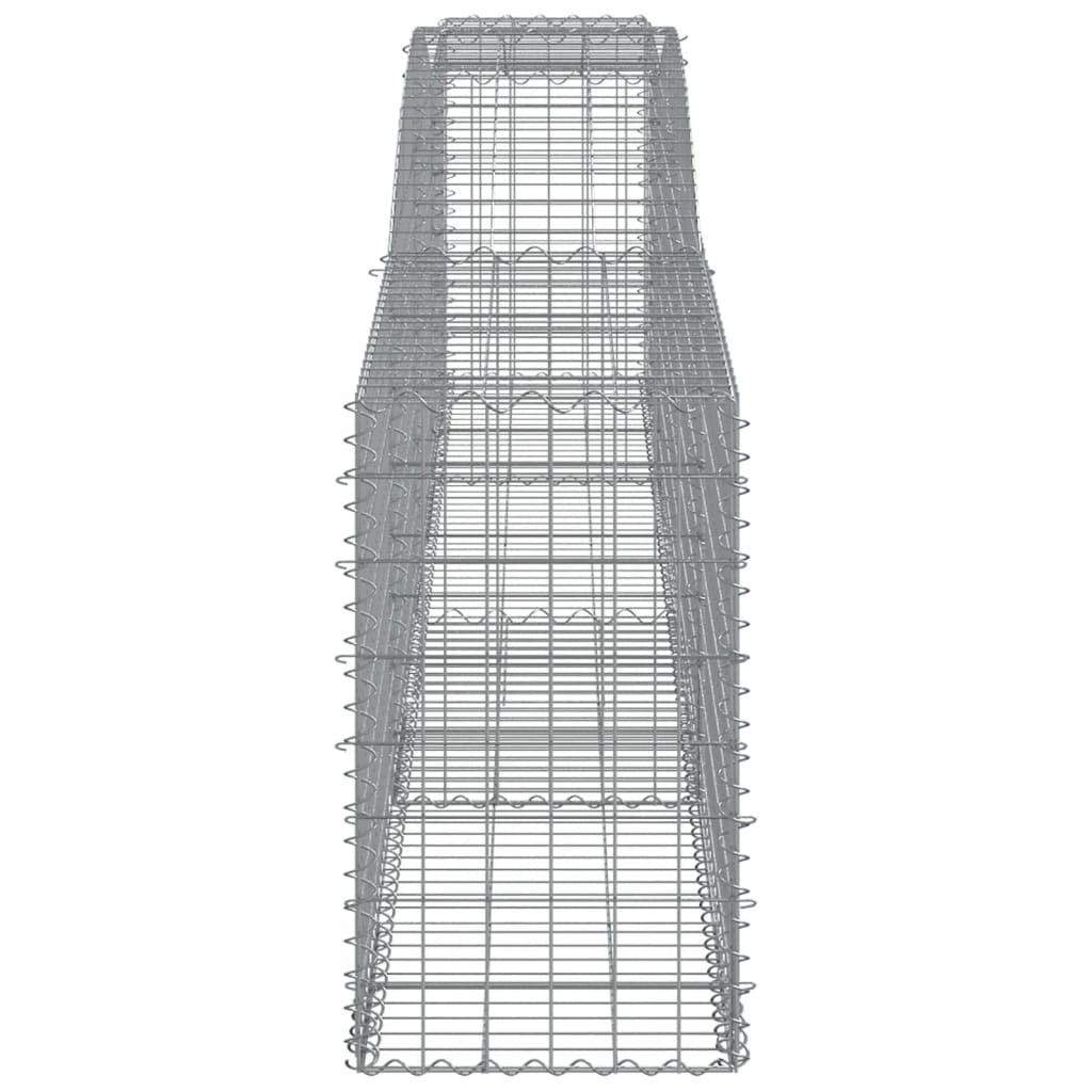 Coșuri gabion arcuite 8 buc, 400x50x80/100 cm, fier galvanizat GartenMobel Dekor
