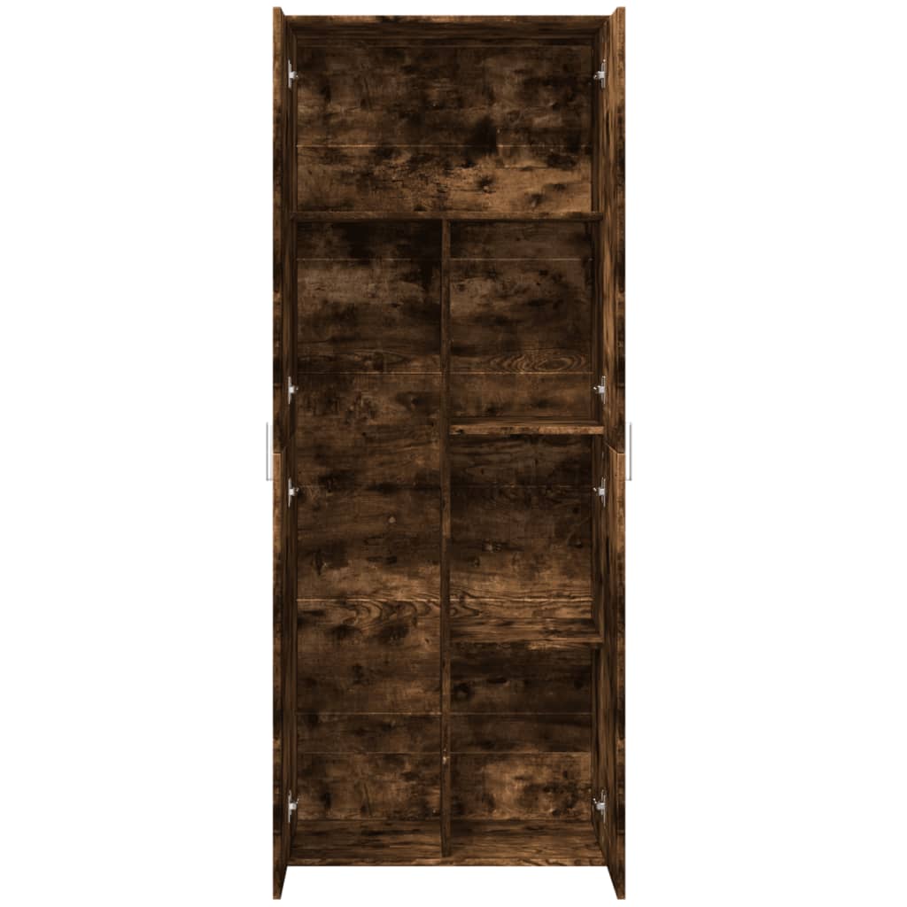 Dulap înalt, stejar fumuriu, 70x35x180 cm, lemn prelucrat GartenMobel Dekor