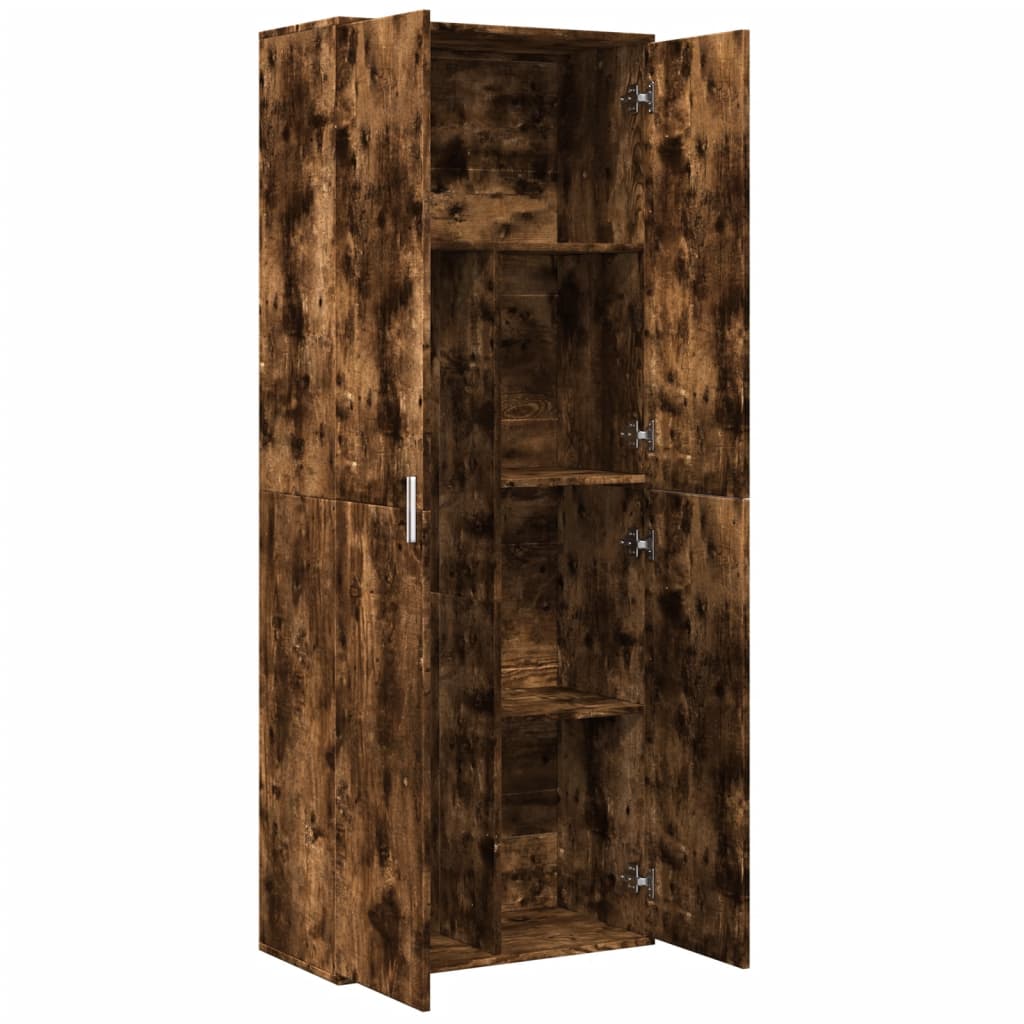 Dulap înalt, stejar fumuriu, 70x35x180 cm, lemn prelucrat GartenMobel Dekor