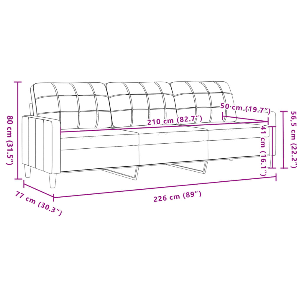 Set de canapele cu perne, 4 piese, maro, catifea GartenMobel Dekor