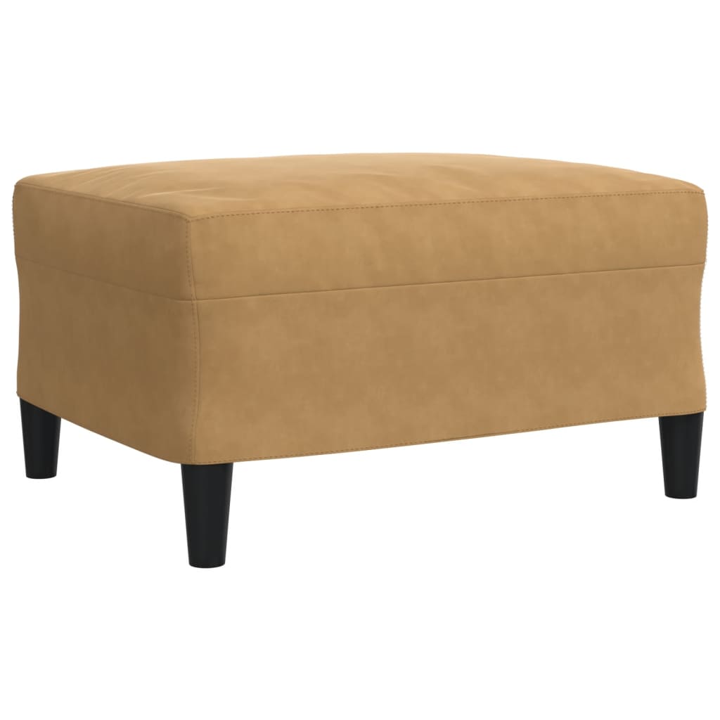 Set de canapele cu perne/rulouri, 4 piese, maro, catifea GartenMobel Dekor