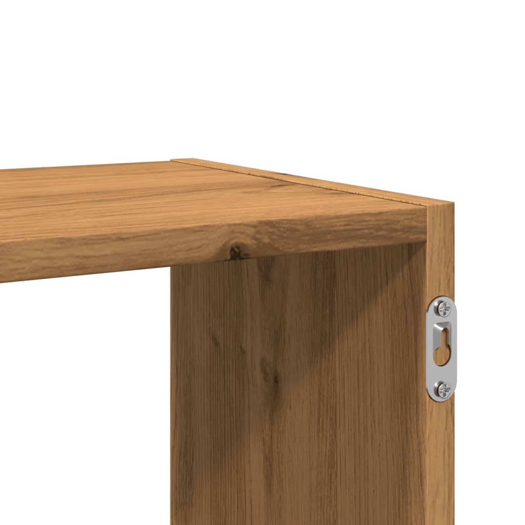 Raft de perete, lemn artizanal, 100x25x50 cm, lemn prelucrat GartenMobel Dekor