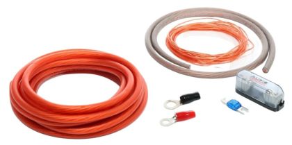 Audio System Set de cabluri de alimentare de înaltă calitate OFC 20mm² 5m roșu + 1m antracit CarStore Technology