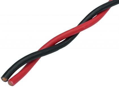 Cablu de difuzor răsucit 2x 4,0 mm²x1m Audio System Z-TSC 4.0BK/RD CarStore Technology