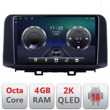 Navigatie HHyundai Kona C-1058 Android Octa Core Ecran 2K QLED GPS 4G 4+32GB 360 KIT-1058+EDT-E410-2K CarStore Technology
