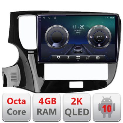 Navigatie Mitsubishi Oultander 2020- C-1230-20 Android Octa Core Ecran 2K QLED GPS 4G 4+32GB 360 kit-1230-20+EDT-E410-2K CarStore Technology